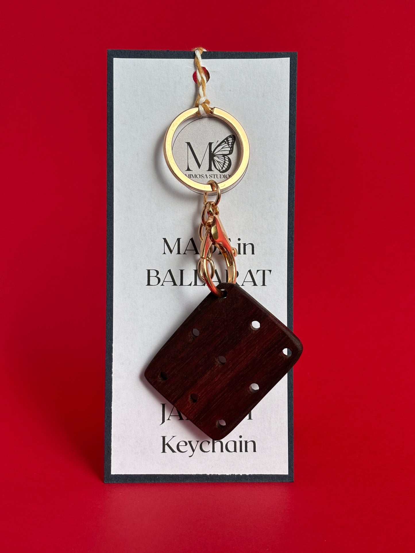Key ring: Jarrah 9 holes