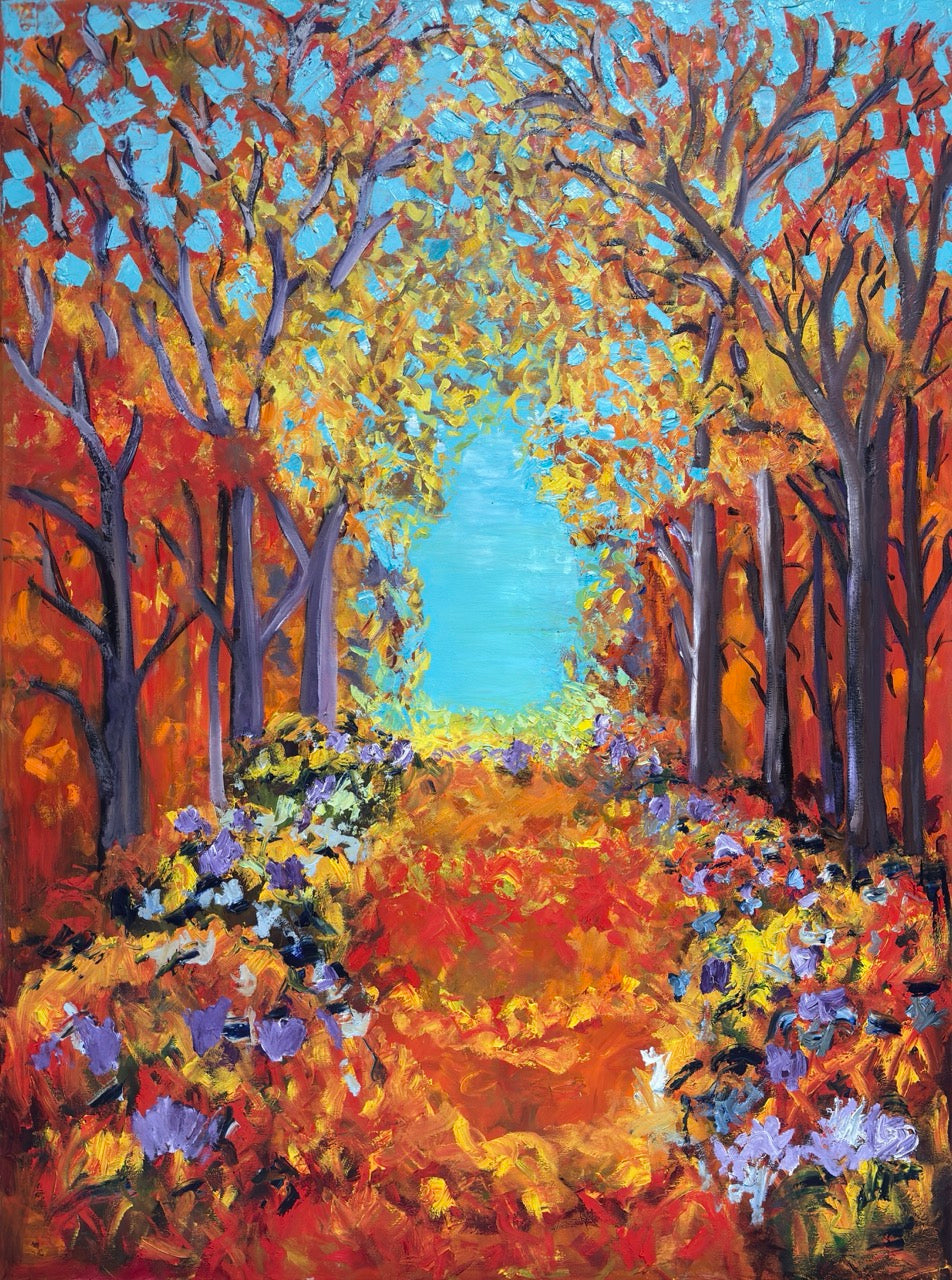 Framed Canvas: Orange #3