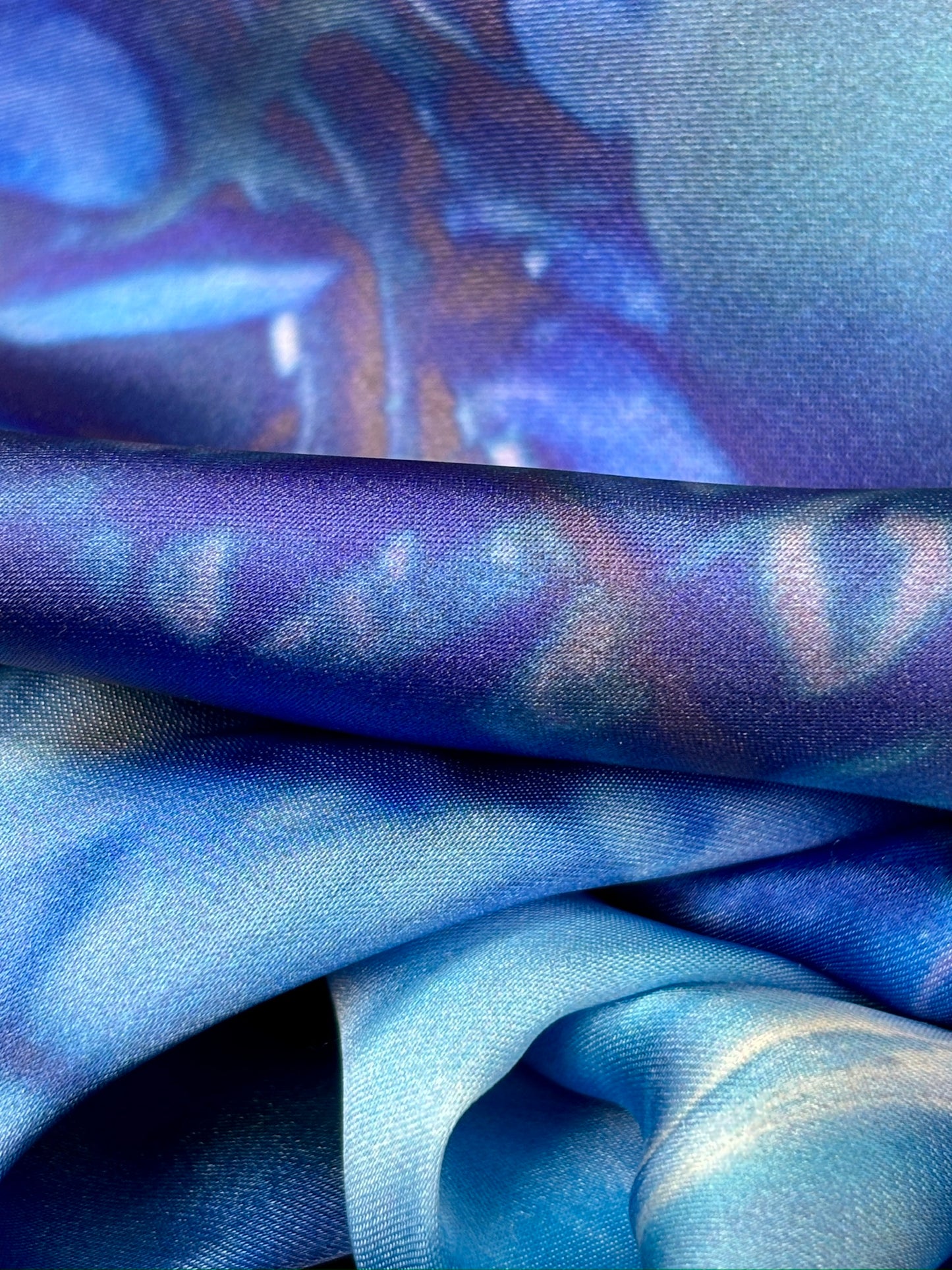 Satin Scarf: Wisteria