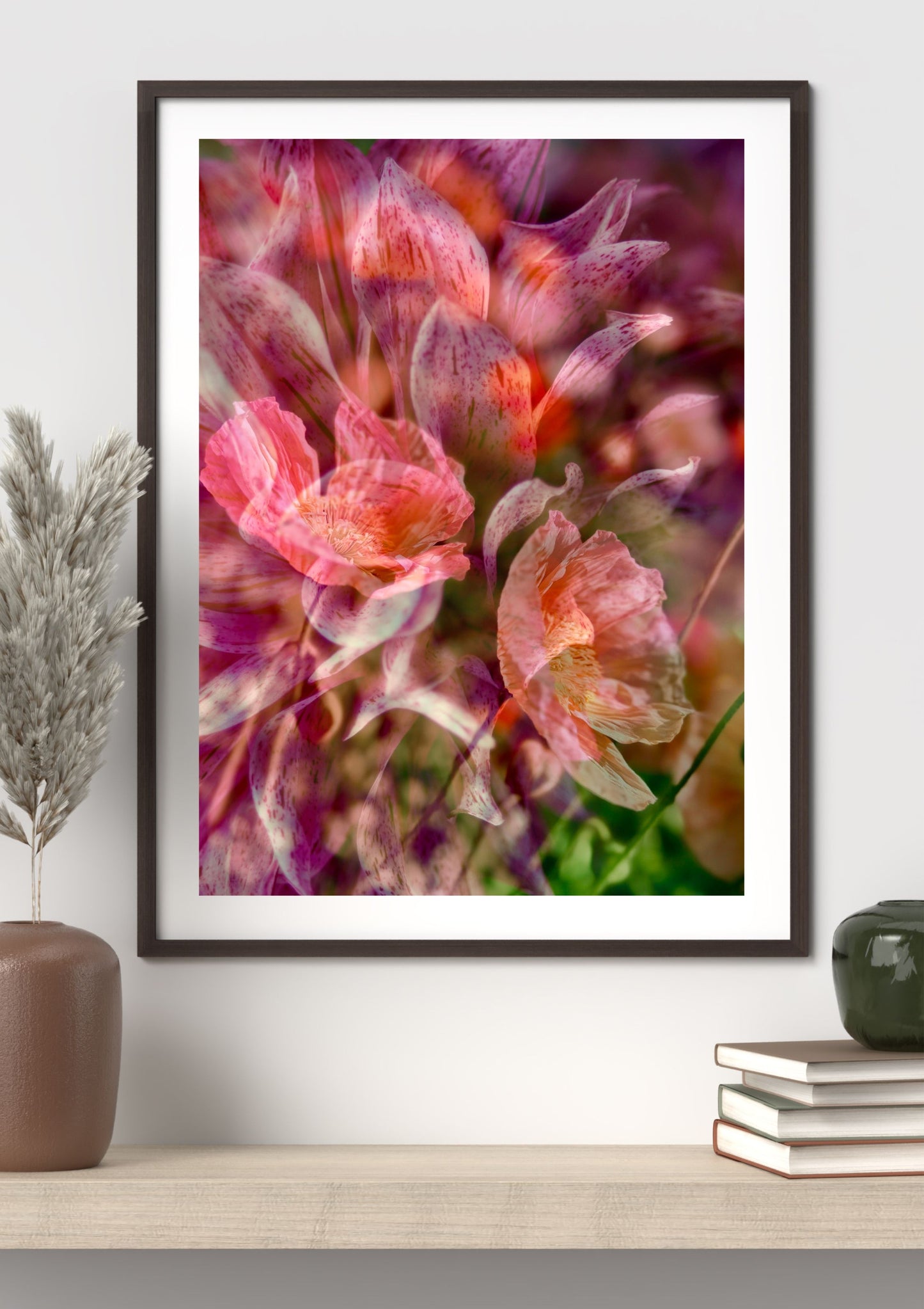 Art Print: Dahlia and Poppies