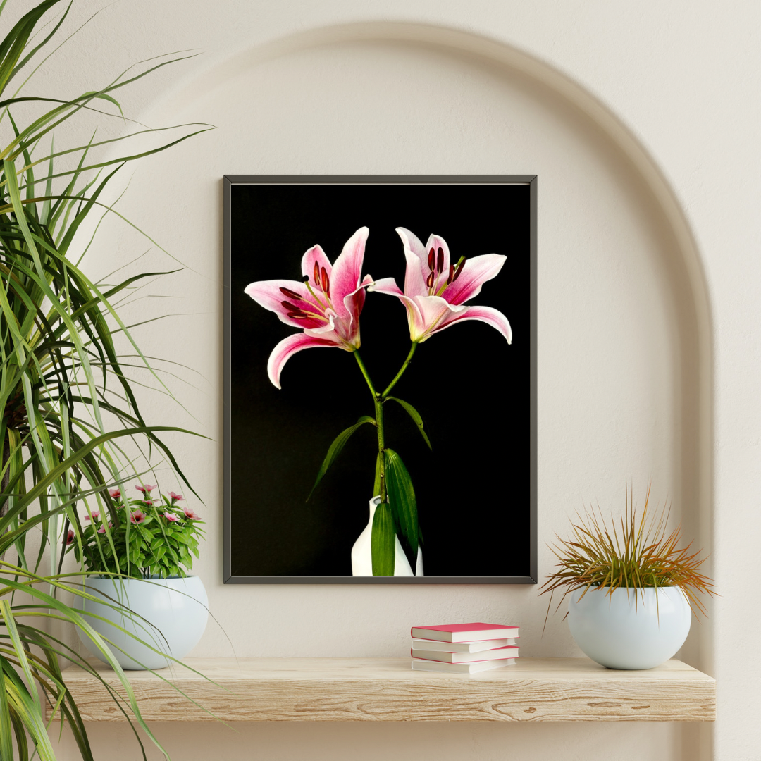 Photographic Art Print: Two Lilies (free shipping)