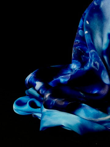 Satin Scarf: Wisteria