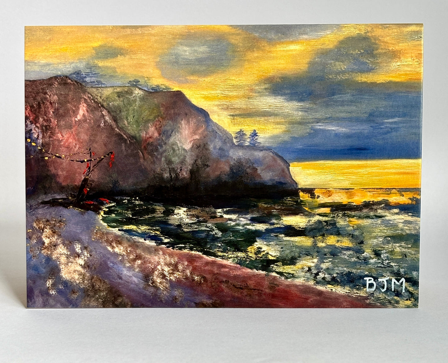 Art Card: "Monet Interpretation" (The Pointe de l'Ailly, low tide, 1882)