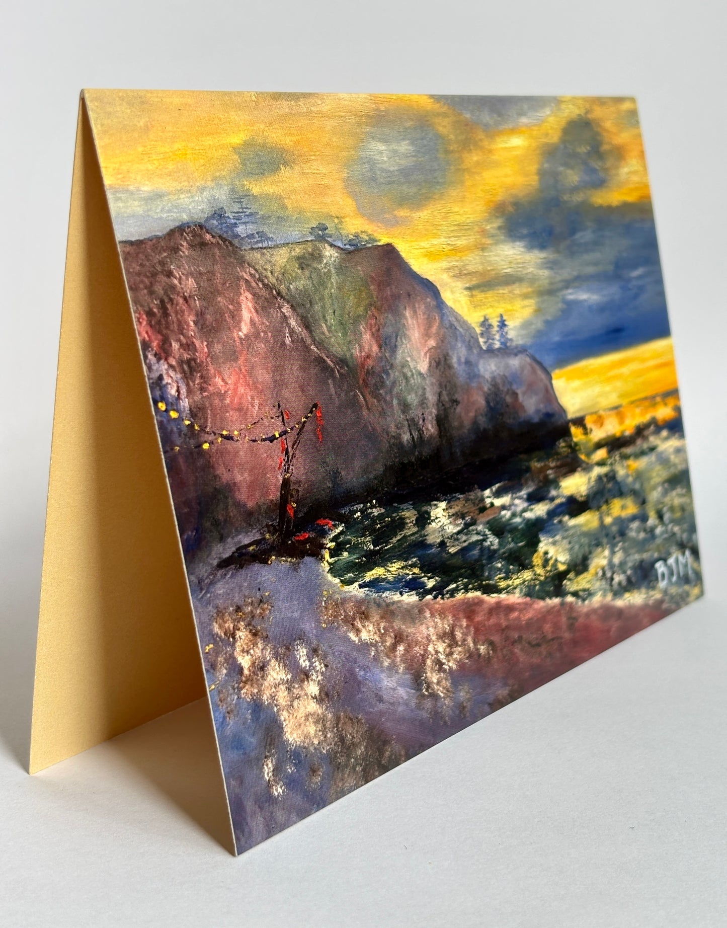 Art Card: "Monet Interpretation" (The Pointe de l'Ailly, low tide, 1882)