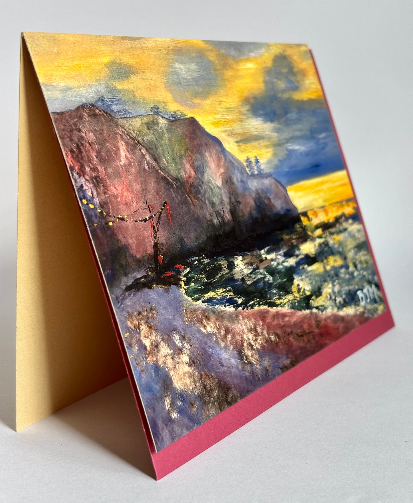 Art Card: "Monet Interpretation" (The Pointe de l'Ailly, low tide, 1882)