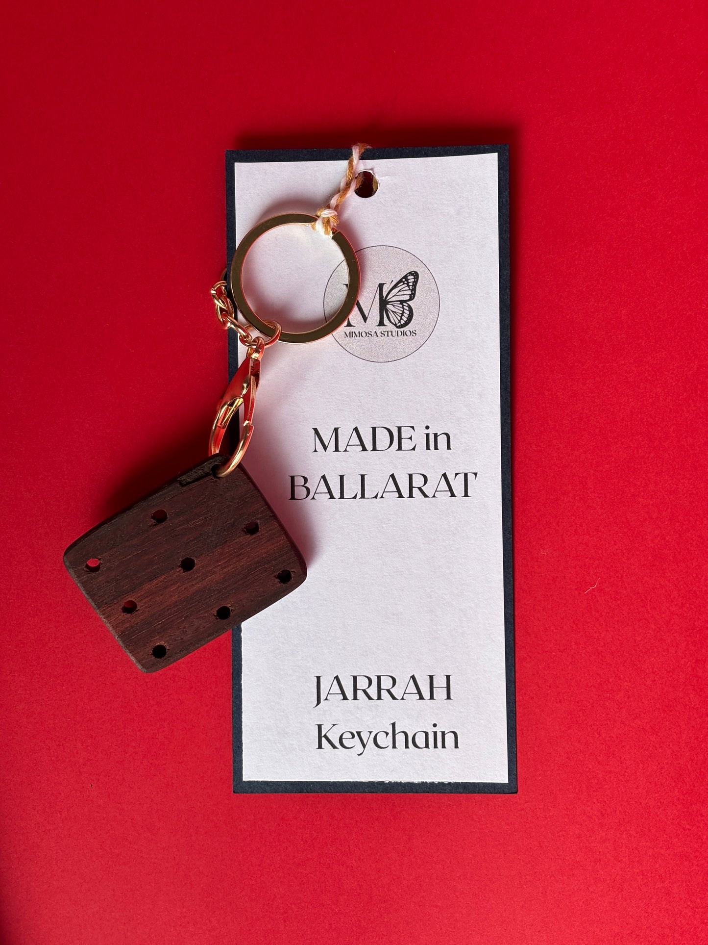 Key ring: Jarrah 9 holes