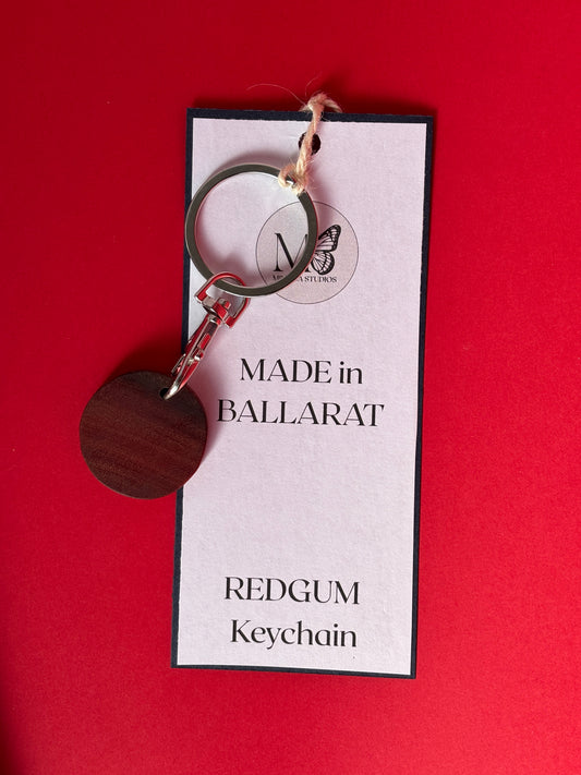 Key ring: Redgum circle