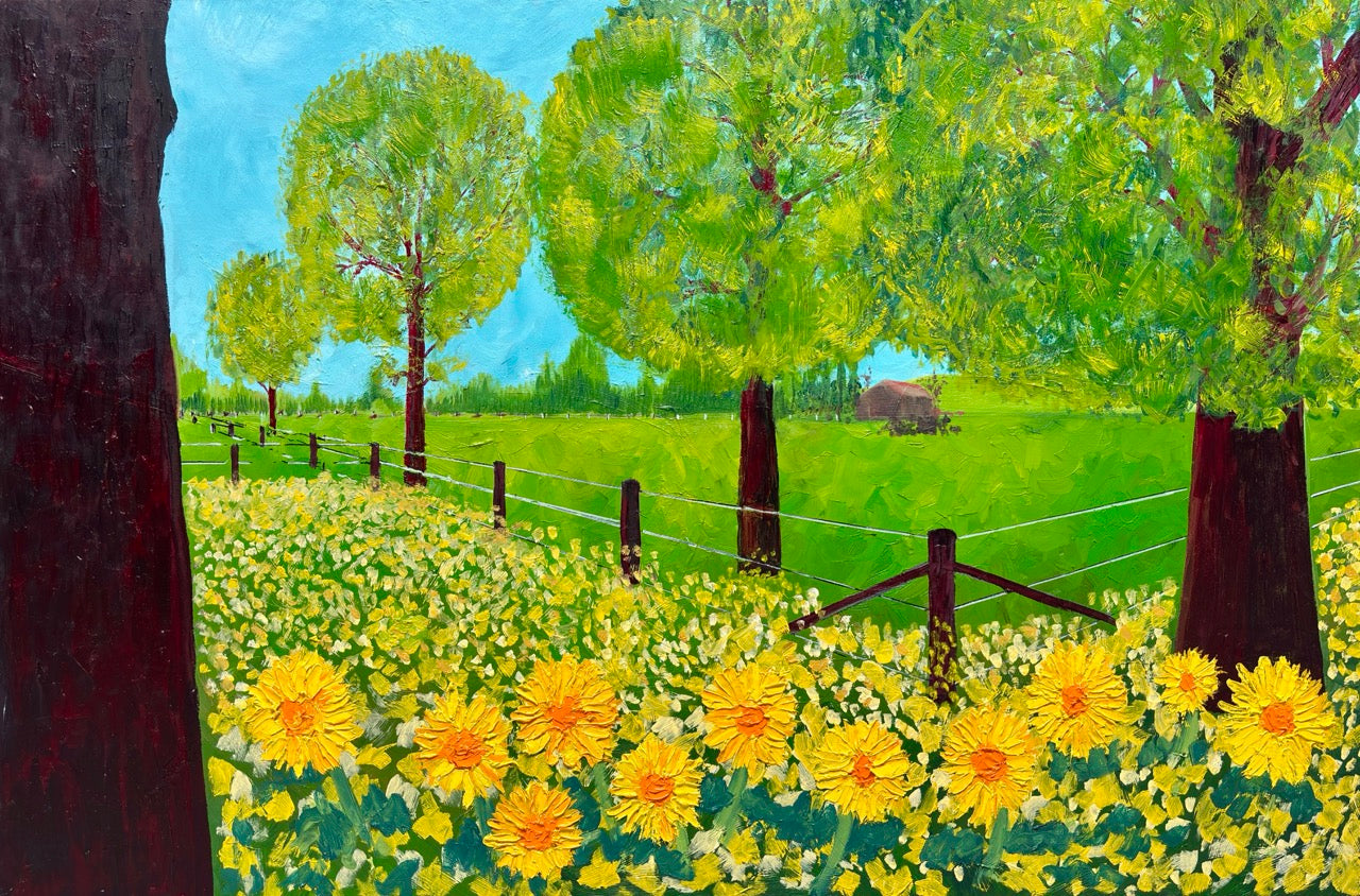 Framed Canvas: Outside the Wire (free shipping)