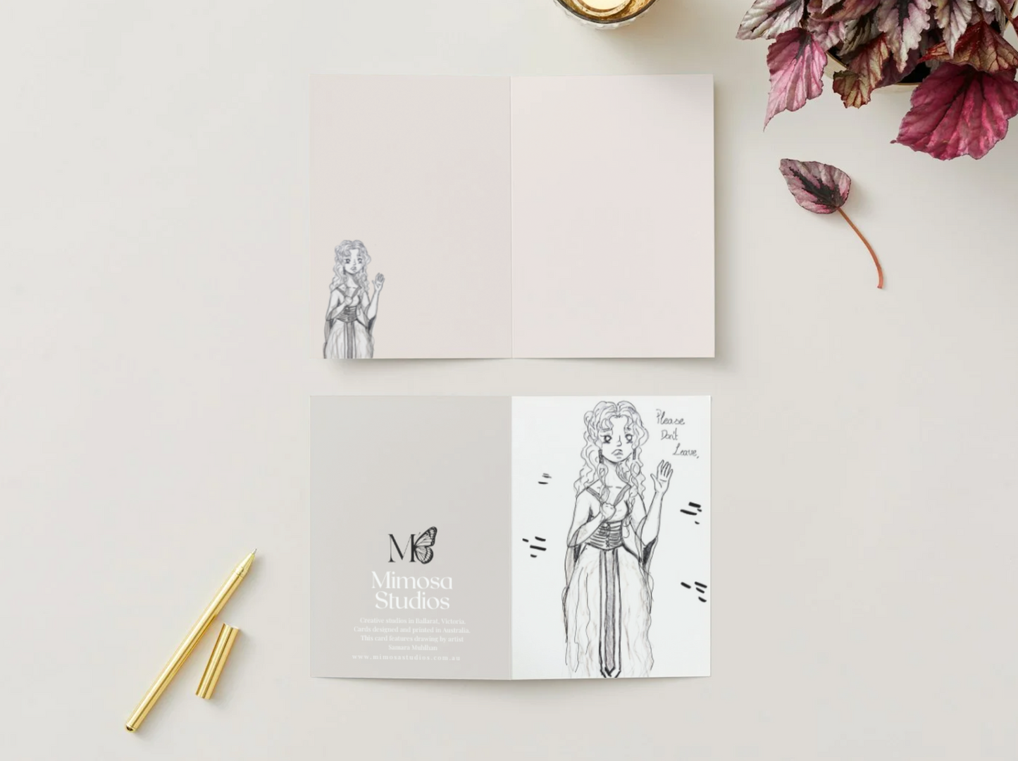 Art Card: Please don't leave