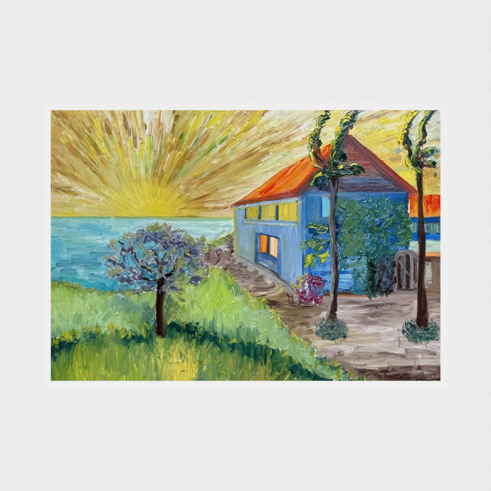 Art Print: Sun & sea #2 (free shipping)
