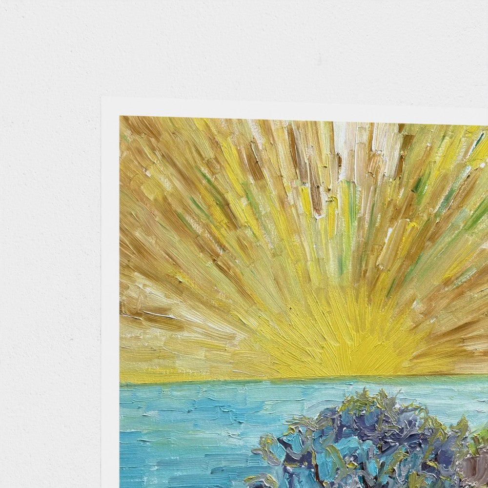 Art Print: Sun & sea #2 (free shipping)