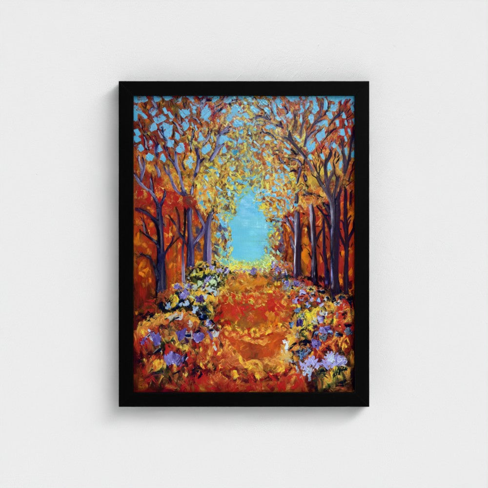 Framed Canvas: Orange #3