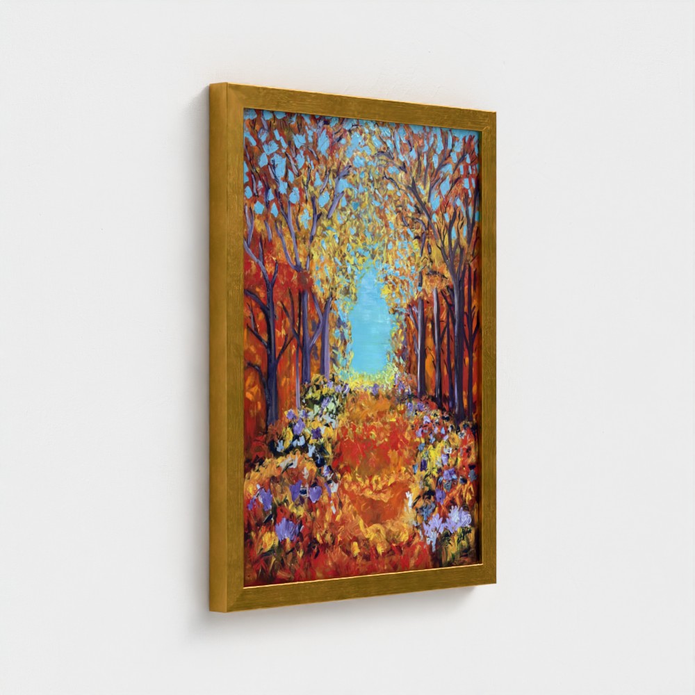Framed Canvas: Orange #3