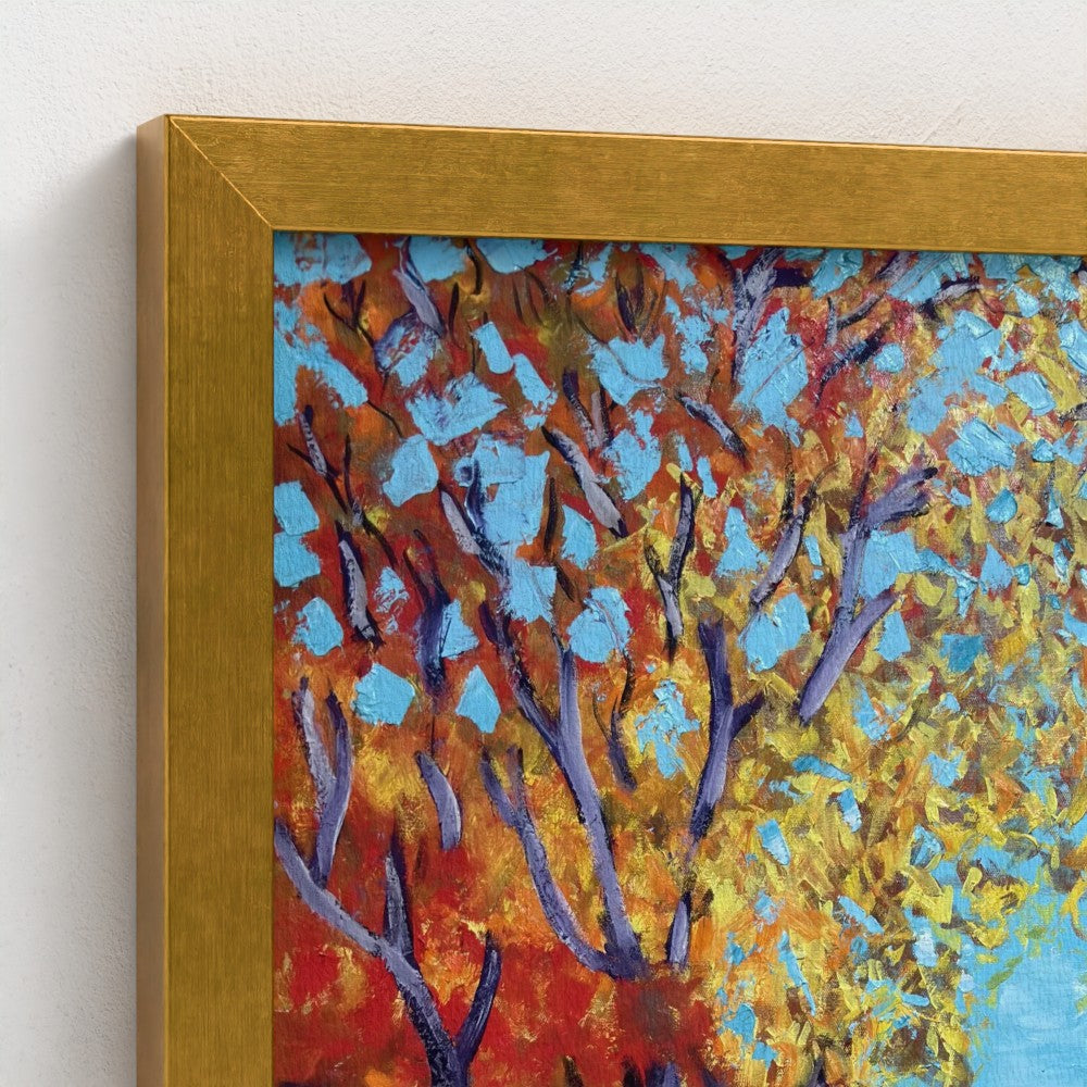 Framed Canvas: Orange #3