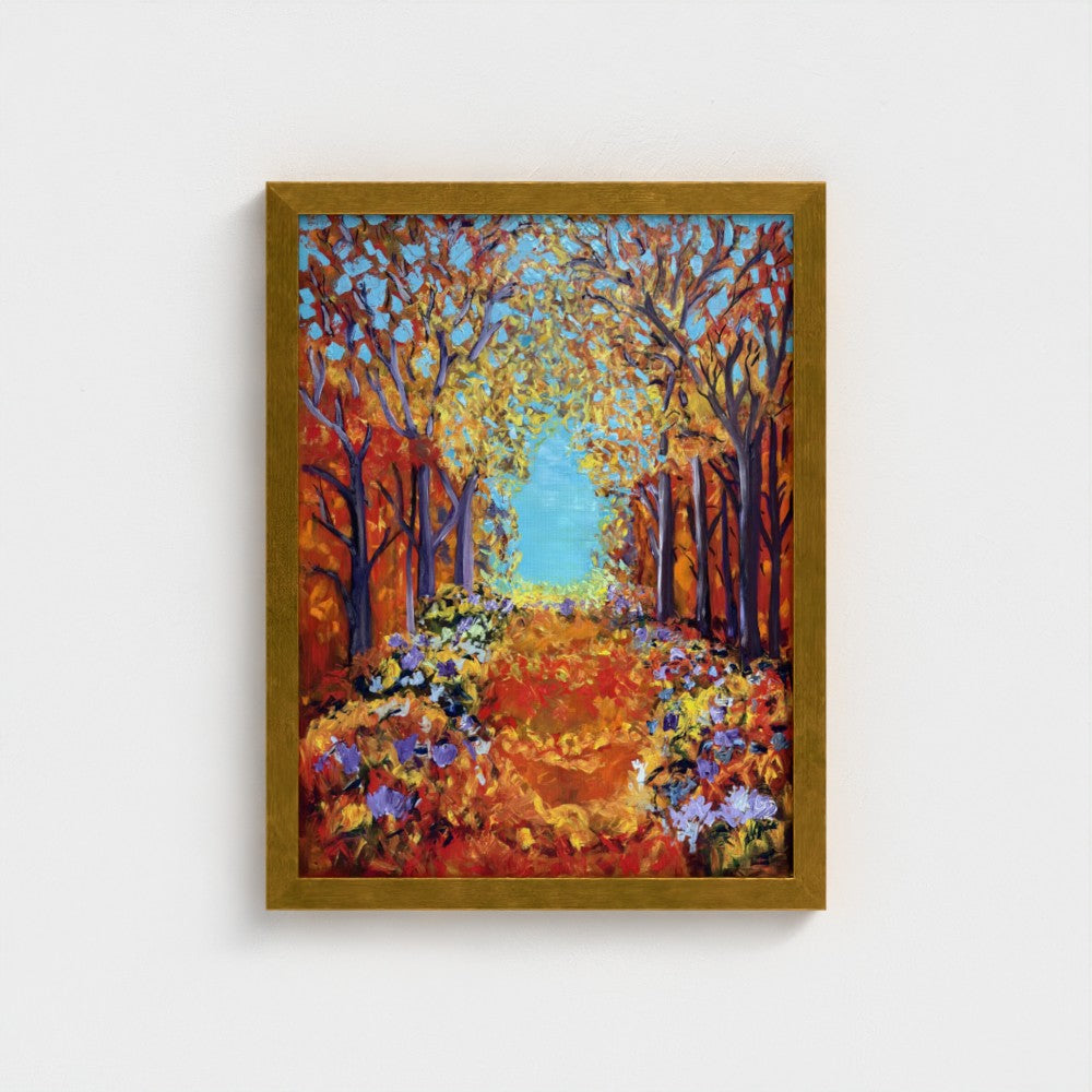 Framed Canvas: Orange #3