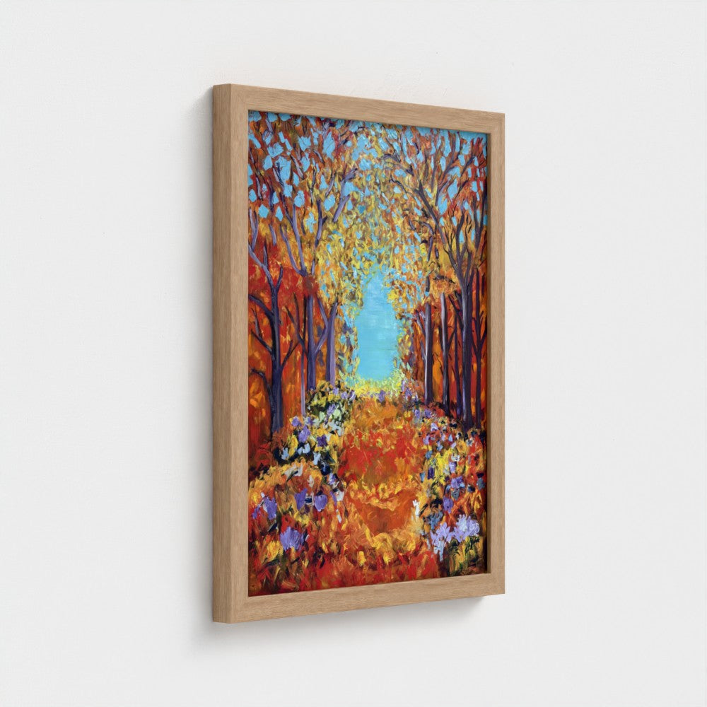 Framed Canvas: Orange #3