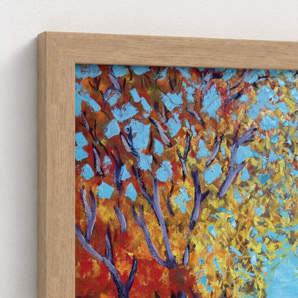 Framed Canvas: Orange #3