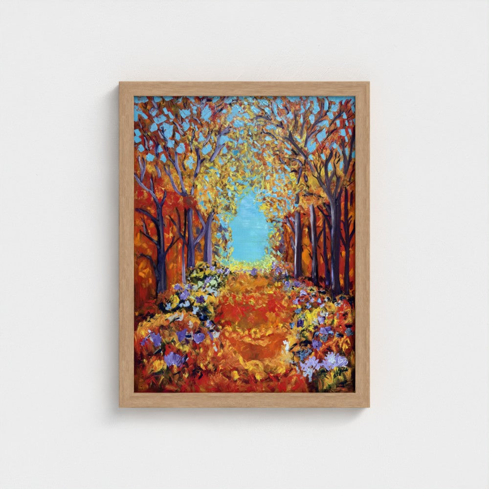 Framed Canvas: Orange #3