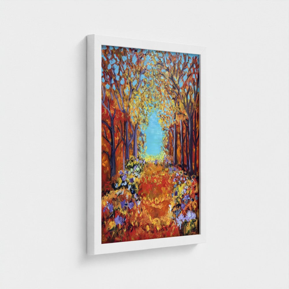Framed Canvas: Orange #3