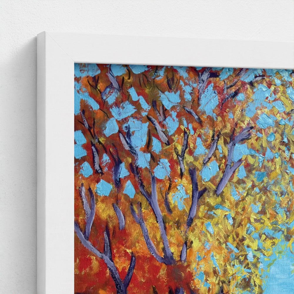 Framed Canvas: Orange #3