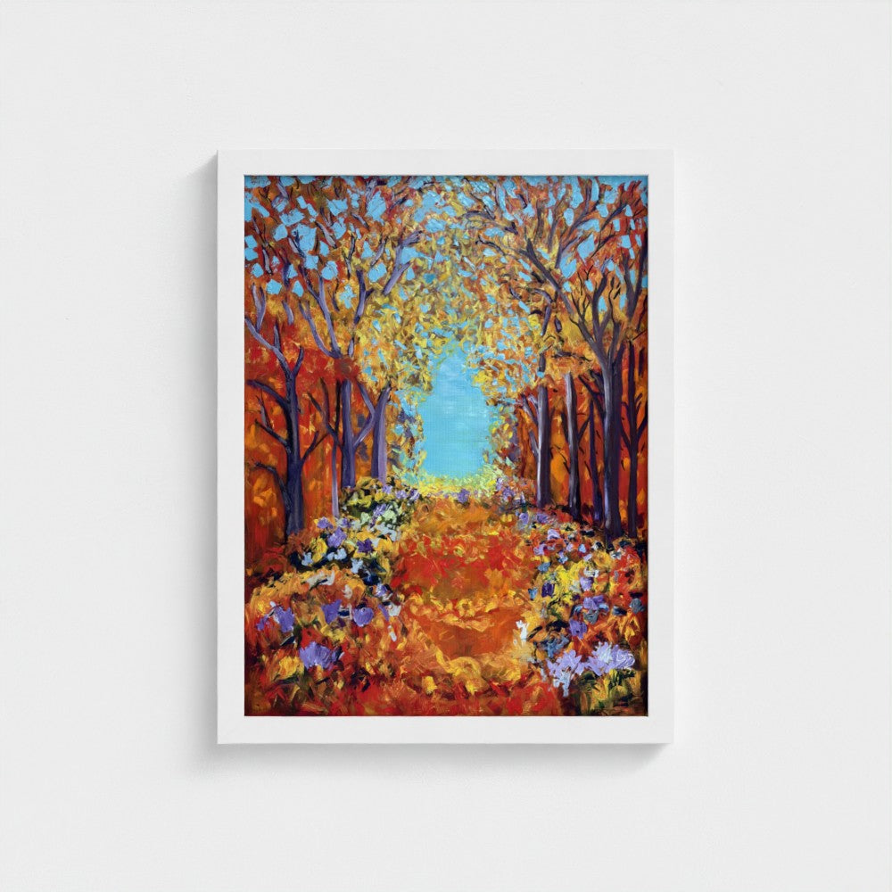 Framed Canvas: Orange #3