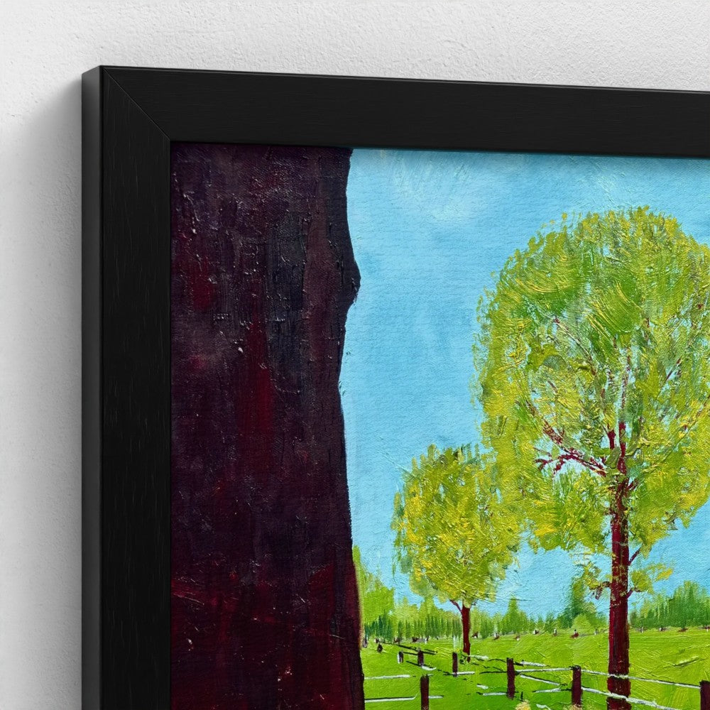 Framed Canvas: Outside the Wire (free shipping)