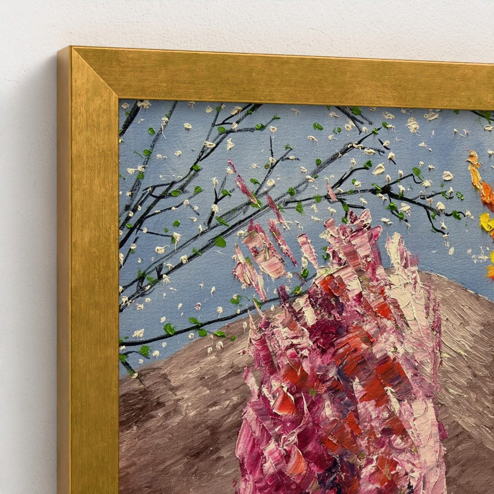 Framed Canvas: Autumn Leaves