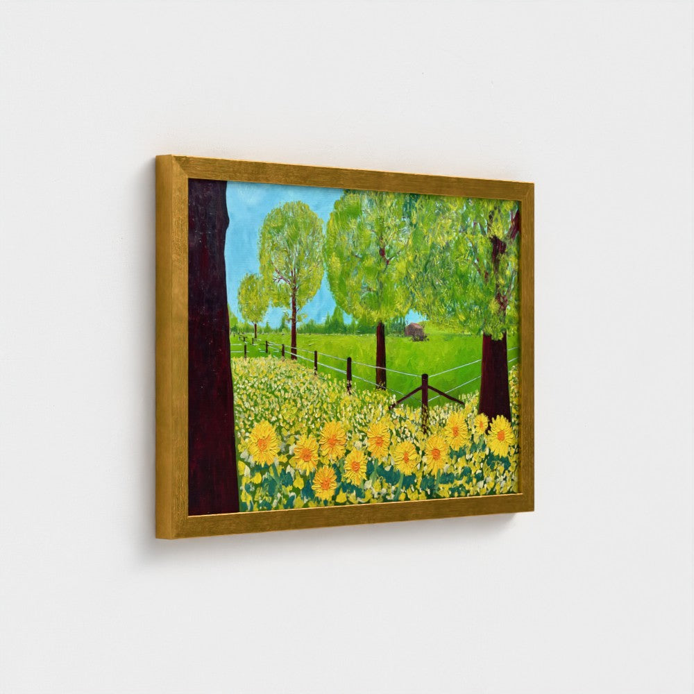 Framed Canvas: Outside the Wire (free shipping)