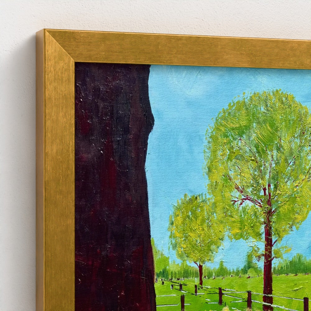 Framed Canvas: Outside the Wire (free shipping)