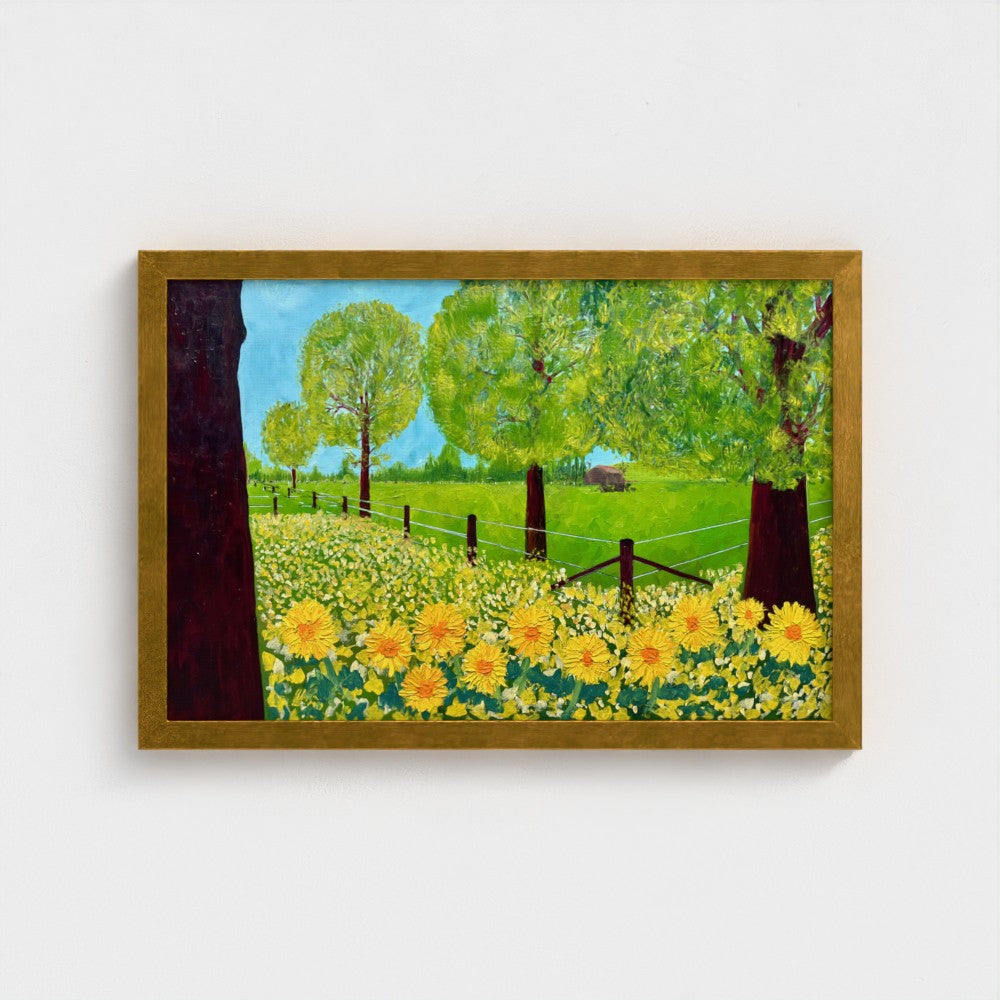Framed Canvas: Outside the Wire (free shipping)