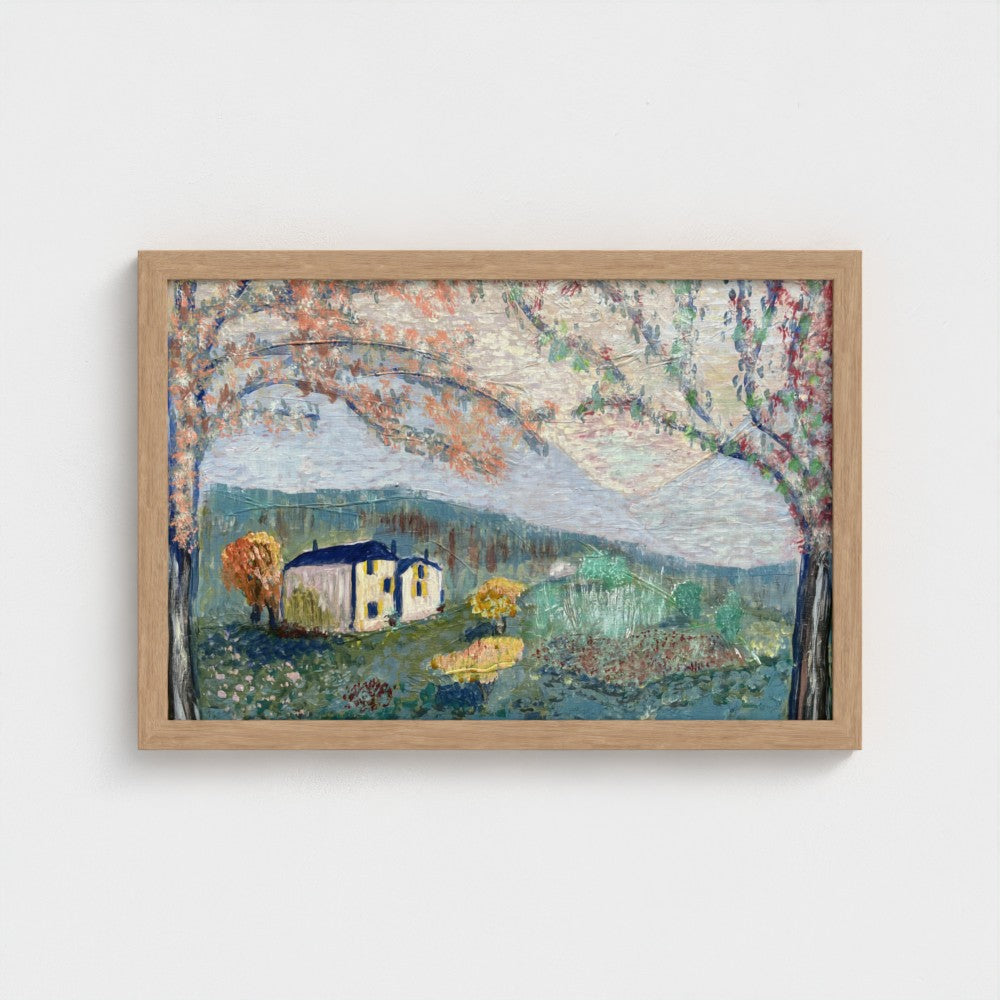 Framed Canvas: Home