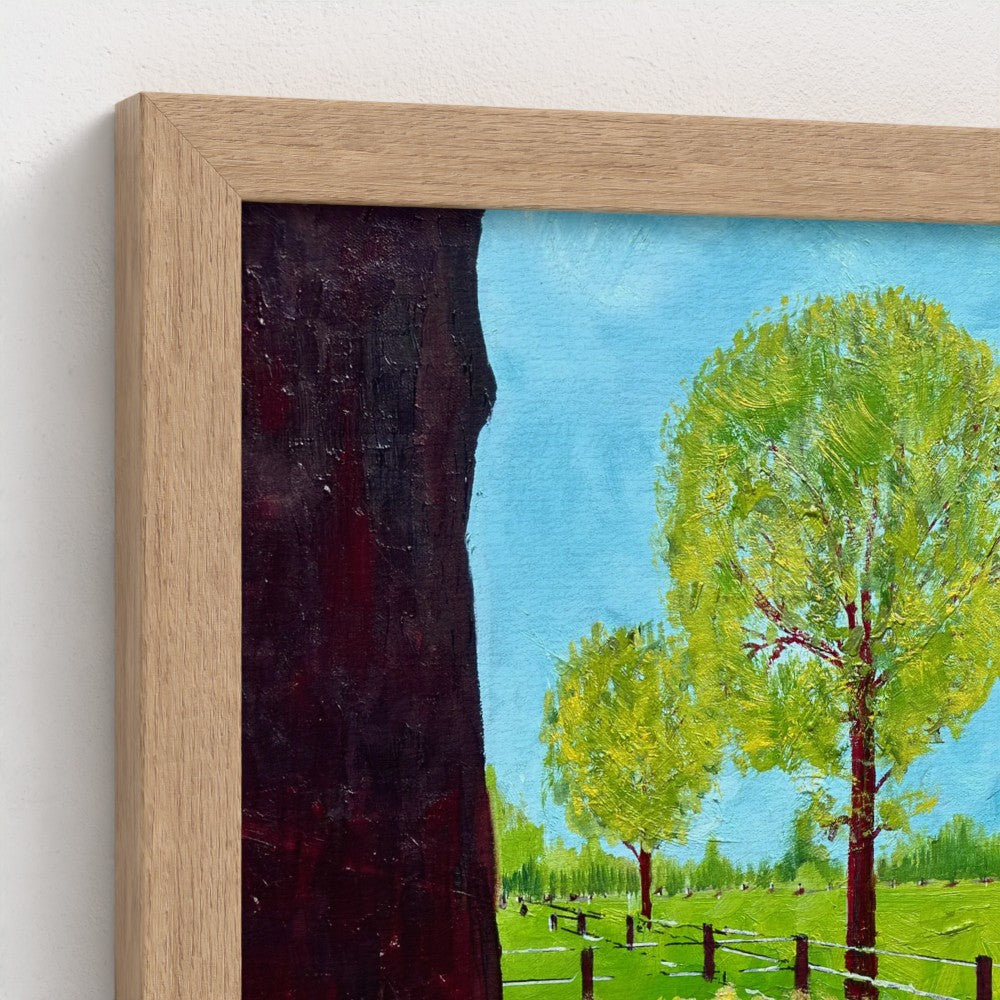 Framed Canvas: Outside the Wire (free shipping)