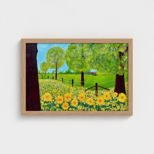 Framed Canvas: Outside the Wire (free shipping)