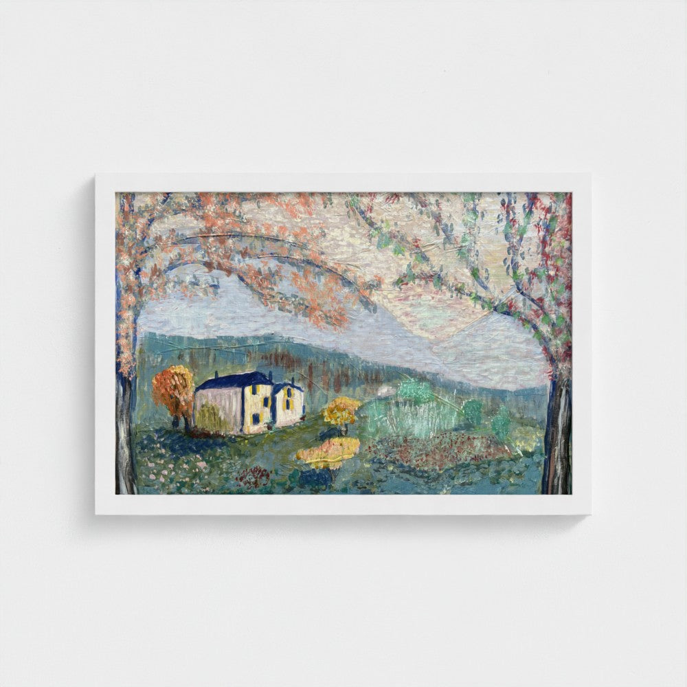 Framed Canvas: Home