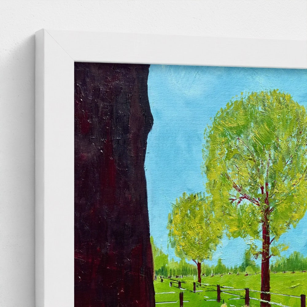 Framed Canvas: Outside the Wire (free shipping)