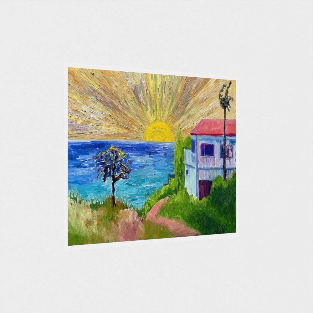 Art Print: Sun & sea #1 (free shipping)