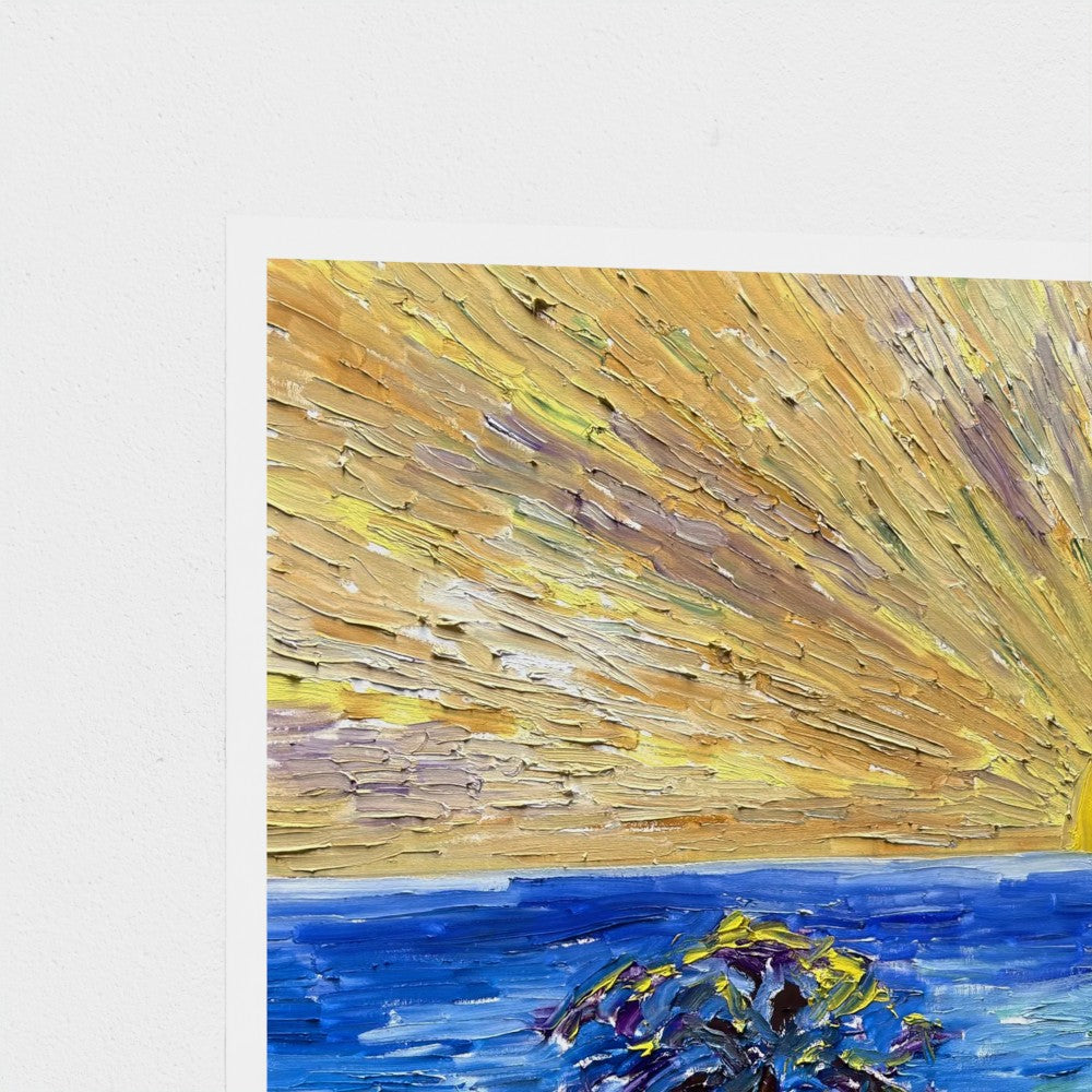 Art Print: Sun & sea #1 (free shipping)