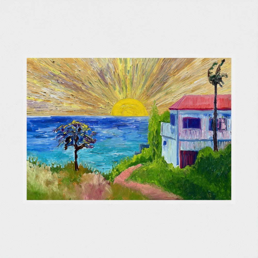 Art Print: Sun & sea #2 (free shipping)