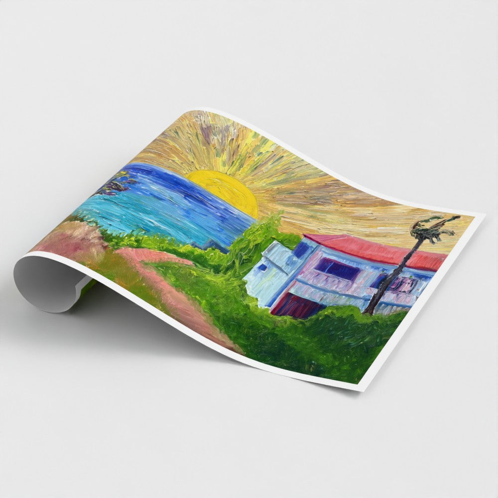 Art Print: Sun & sea #1 (free shipping)