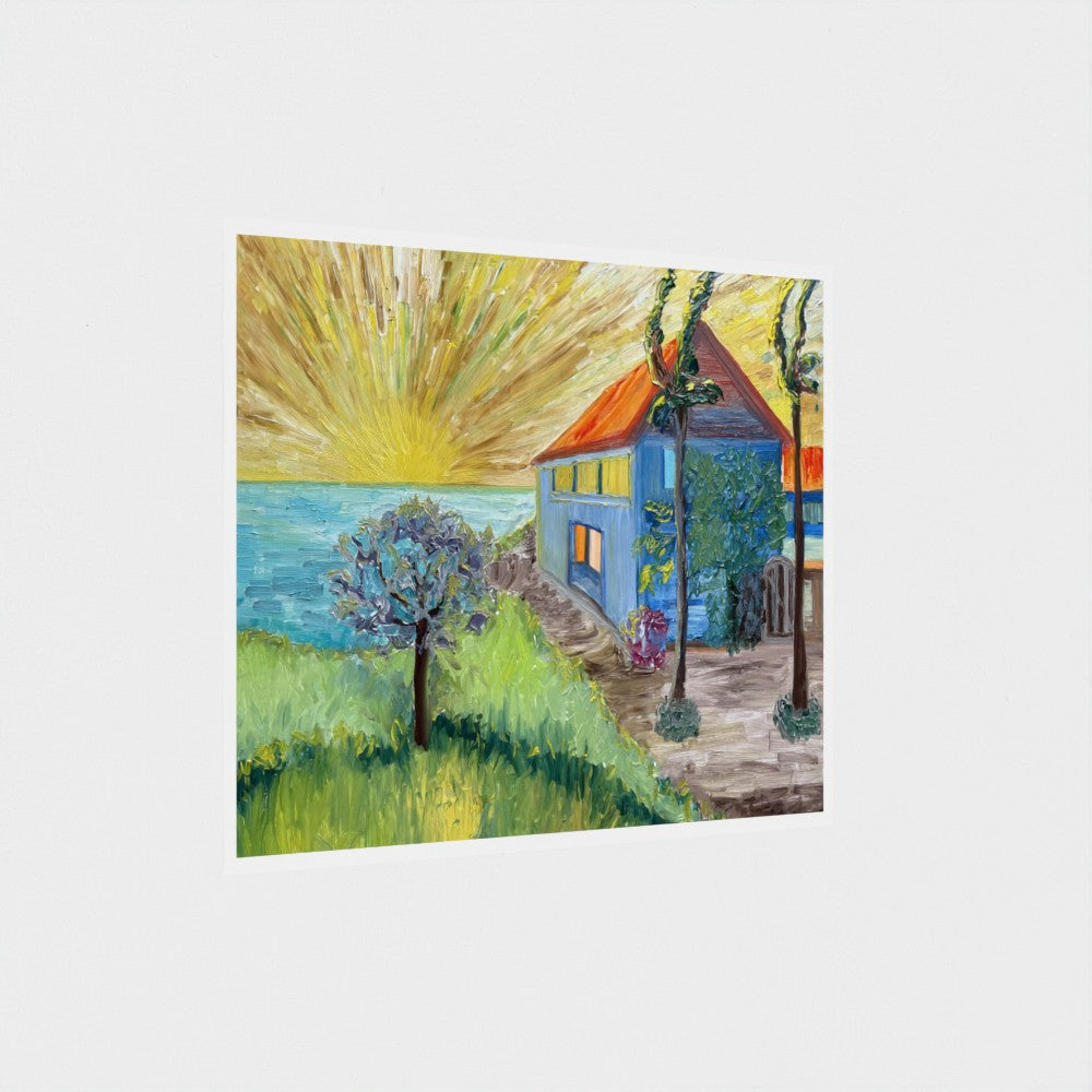 Art Print: Sun & sea #2 (free shipping)